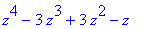 z^4-3*z^3+3*z^2-z