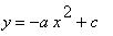 y = -a*x^2+c