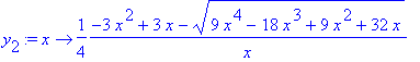 y[2] := proc (x) options operator, arrow; 1/4/x*(-3...