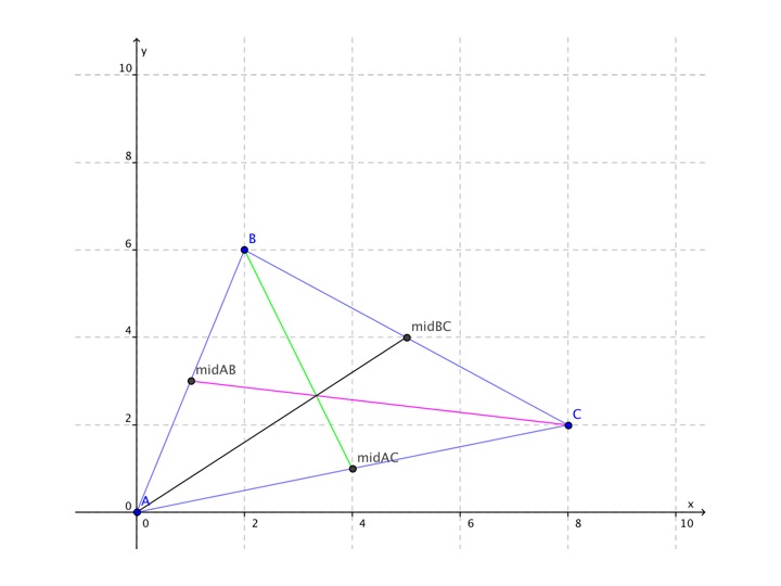 [Triangle with medians]