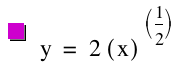 y=2*[x]^[1/2]