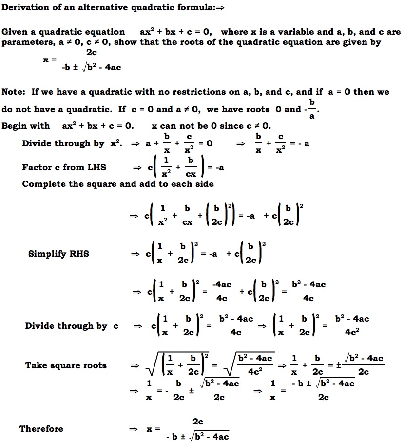 Teaching Quadratic Equations - Tessshebaylo