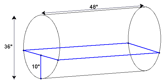 cylinder tank volume formula