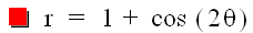 r = 1 + cos (2*theta)