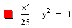 x^2/25-y^2=1