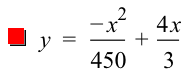 y=-x^2/450+4*x/3