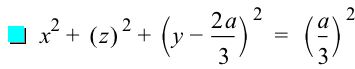 x^2+[z]^2+[y-2*a/3]^2=[a/3]^2