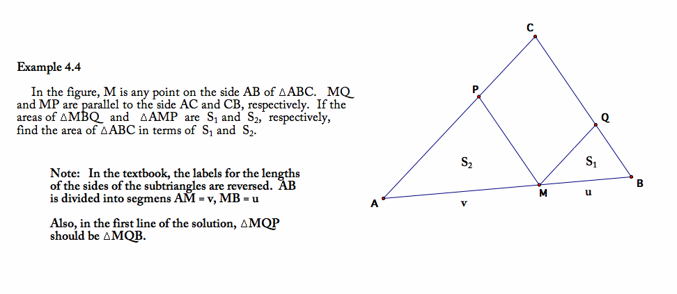 Let S be the area of triangle ABC. OBSERVE THAT THE AREA OF THE 