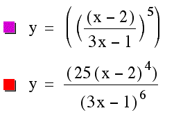 Table of derivatives of elementary functions. Differentiation rules. If u = f (x) and v  = g (x) are differentiable functions and c is a real constant then. Chain rule 6) [ f.