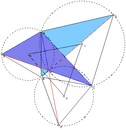 Now that the segments that connect the vertex of the triangle to the remote 