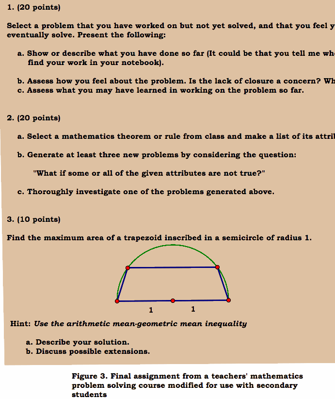 hands on problem solving activities for high school