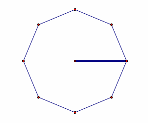 Given: Points A and B(to form one side of the octagon)