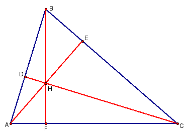 Altitudes of a triangle are concurrent.