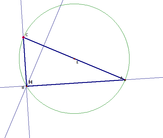 As the right angle increases inmeasure, the orthocenter crosses the ...