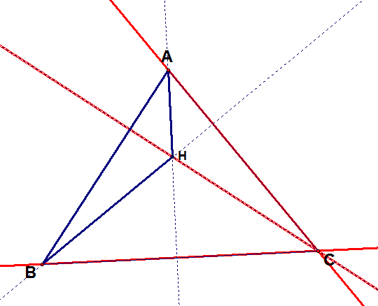 Finally, let’sconstruct triangle HAC and show its altitudes.