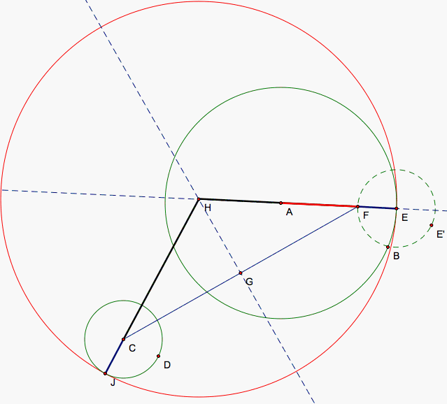 Tangent Circles of Two Separate Circles