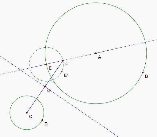 Tangent Circles of Two Separate Circles