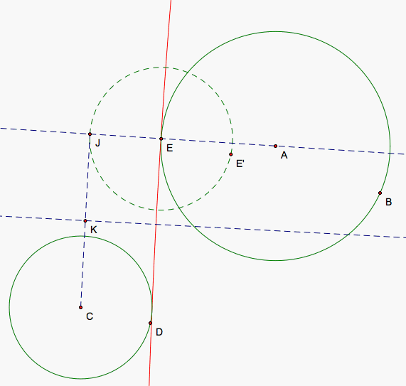 Tangent Circles of Two Separate Circles