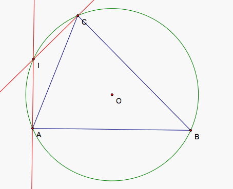 Simson lines along sides of a triangle